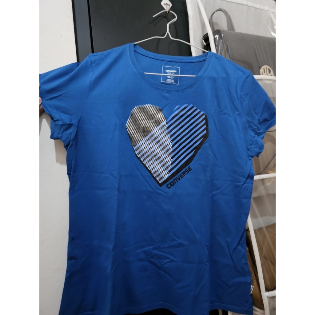 Kaos Converse size XL slim fit wanita