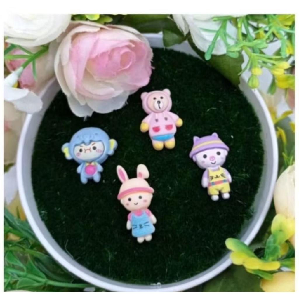 Clay Premium 10 pcs Clay Karakter Unik Clay Resin Karakter Clay Karakter Seri 2 Clay Karakter Lucu