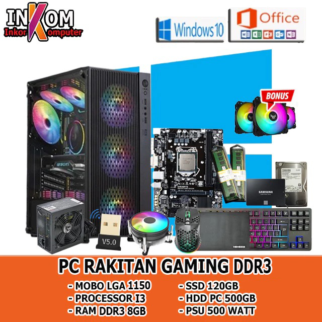 PC Rakitan Office / PC Gaming Core i3 / CPU Core i3 / SIAP PAKAI