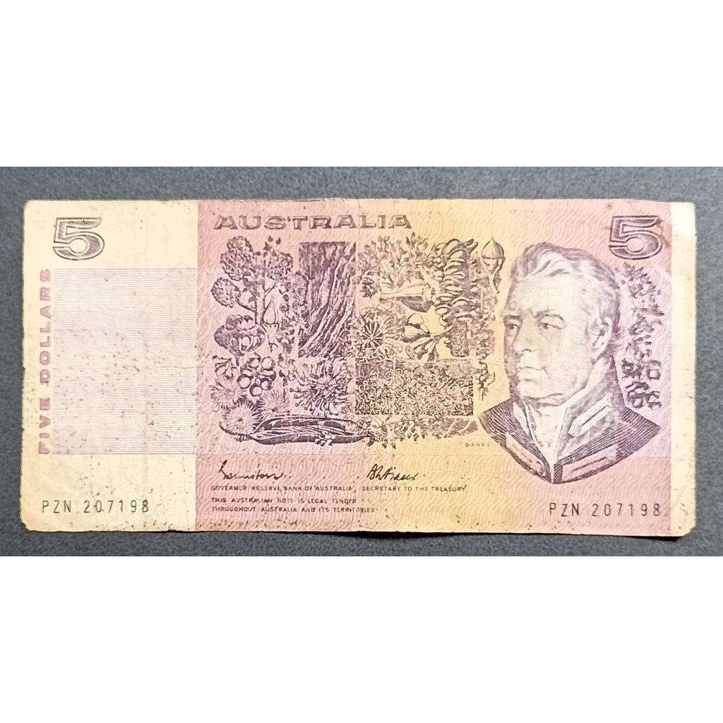 UANG KERTAS AUSTRALIA 5 DOLLARS