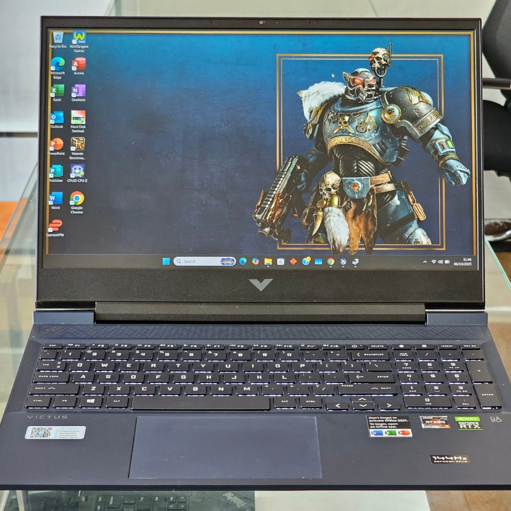 HP Victus 16 AMD Ryzen 7 5000 Series Ram 16 GB Nvidia RTX 3060 144 Hz Super gaming dan editing Bagus