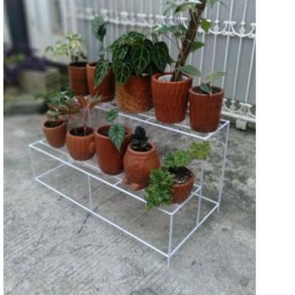 Rak Tanaman Hias besi 2 susun
