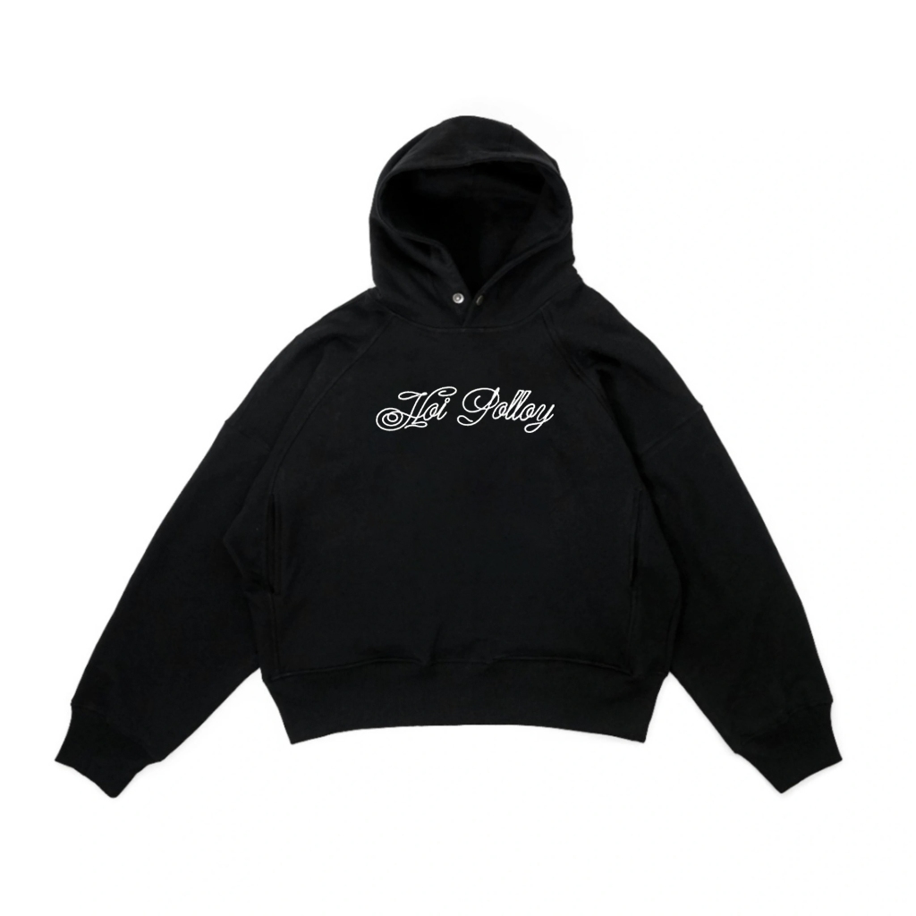 Hoi Polloy - Hoodie Sweater Felix (Black) Fleece