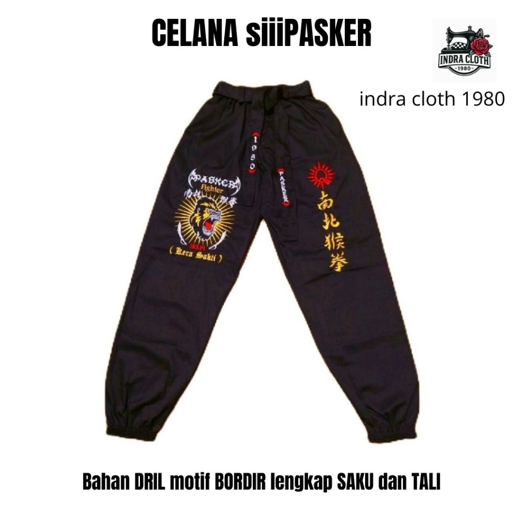Celana Ikspi Bordir 27 Bahan Dril Celana Ikspi Saku Celana Bordir Ikspi Celana Ikspi Kera Sakti