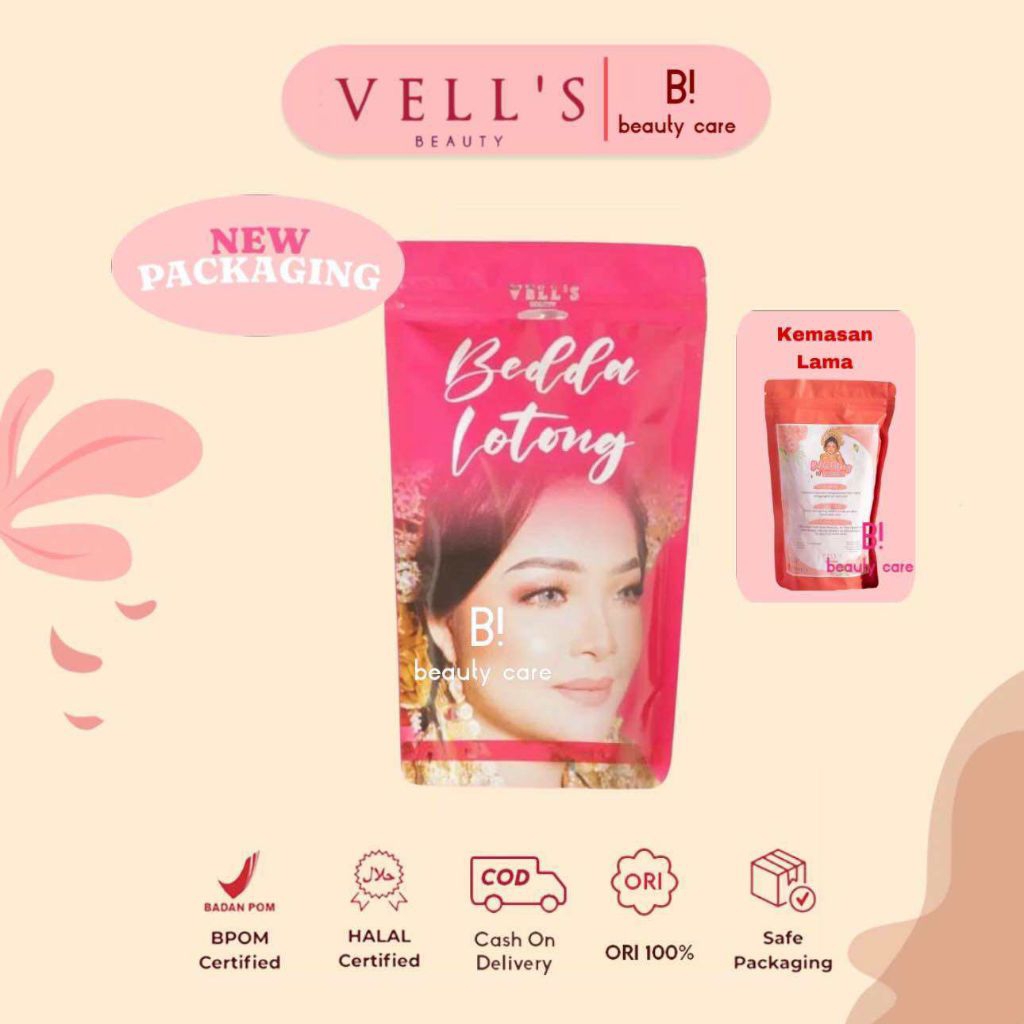 LULUR BEDDA LOTONG VELIS VELLS BEAUTY LULUR REMPAH ORIGINAL