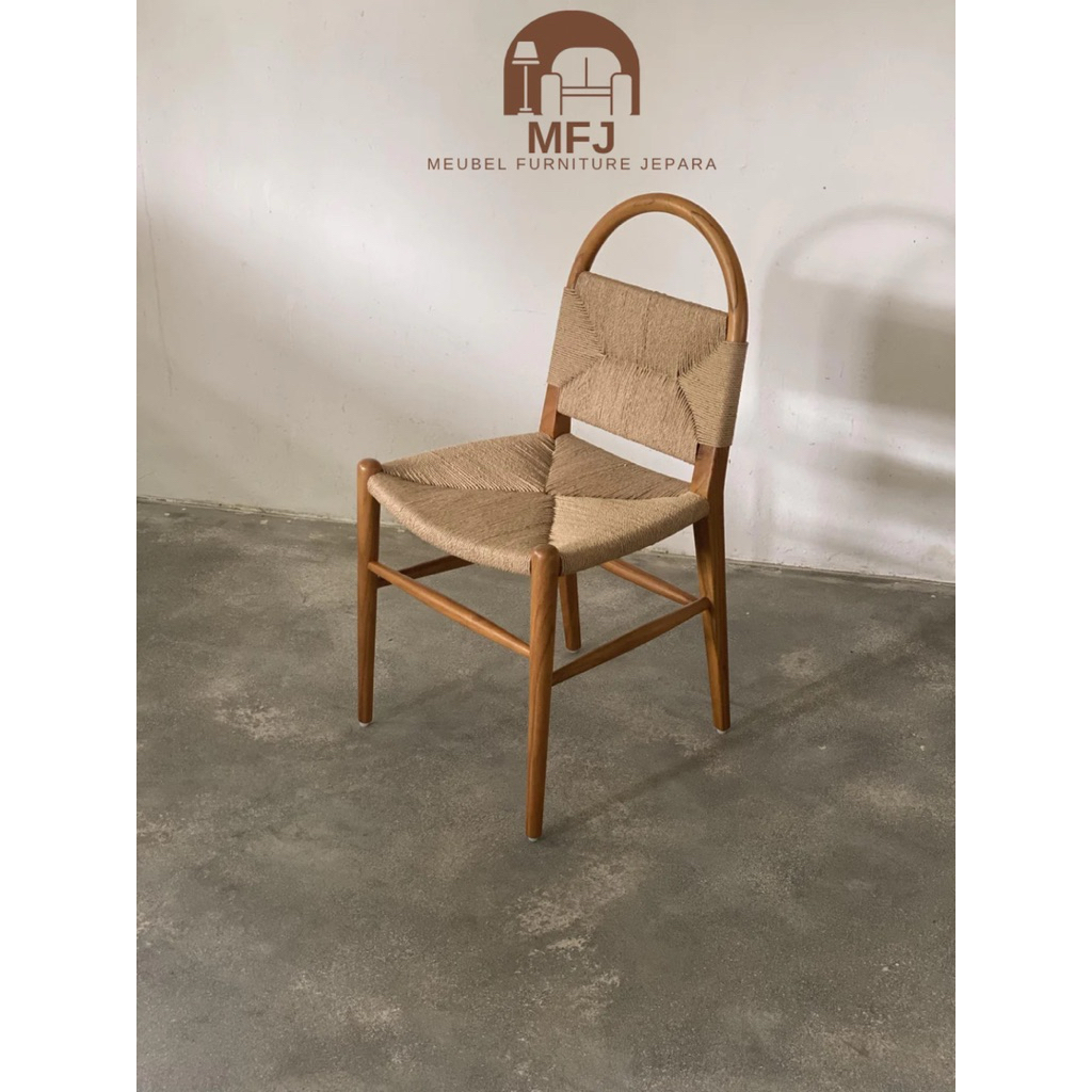 kursi anyaman tali lum