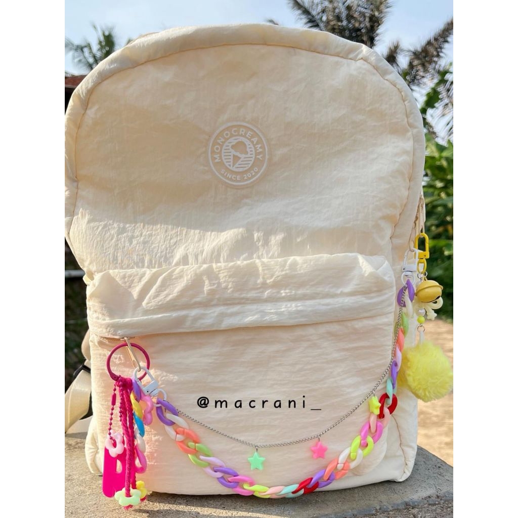 Charm Rantai Tas Gantungan Rantai Celana Jeans Warna Warni Rantai Keychain