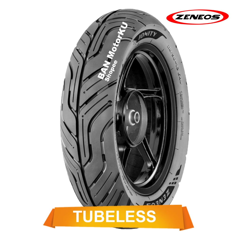 Zeneos IONITY ukuran 100/90-12 Ban Motor Matic Tubeless Depan Scoopy R12 / FreeGo / Genio R12