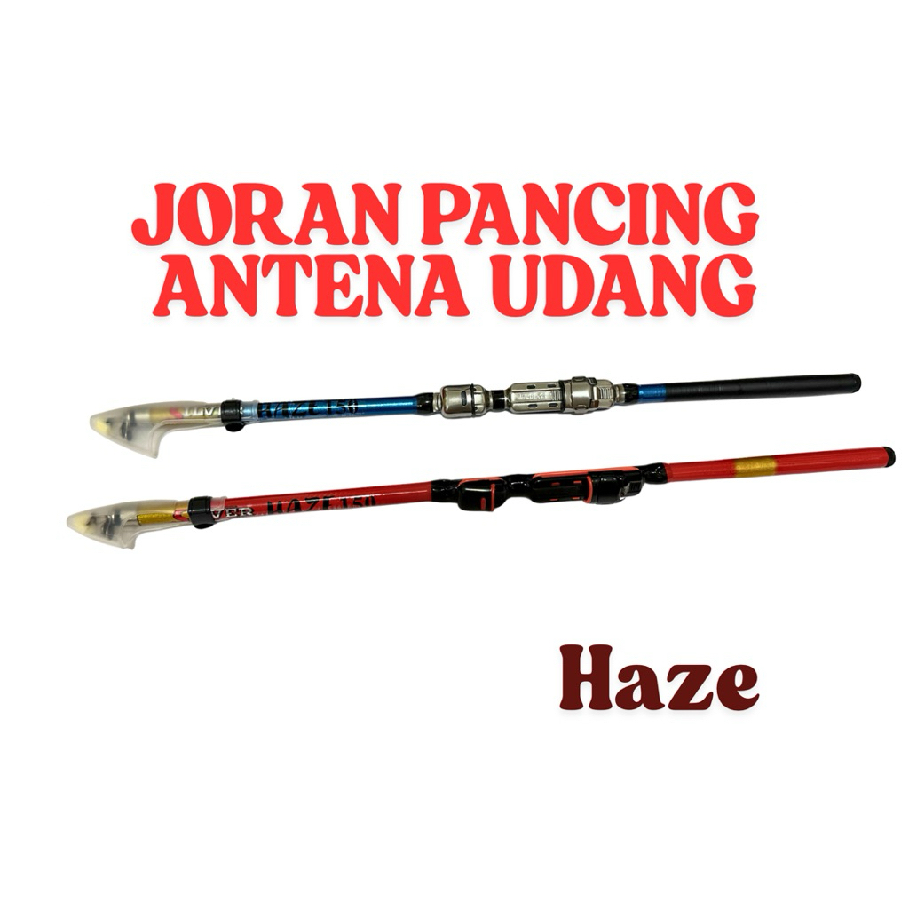 Joran Pancing Antena Udang SILVER Haze Solid Fiber Glass