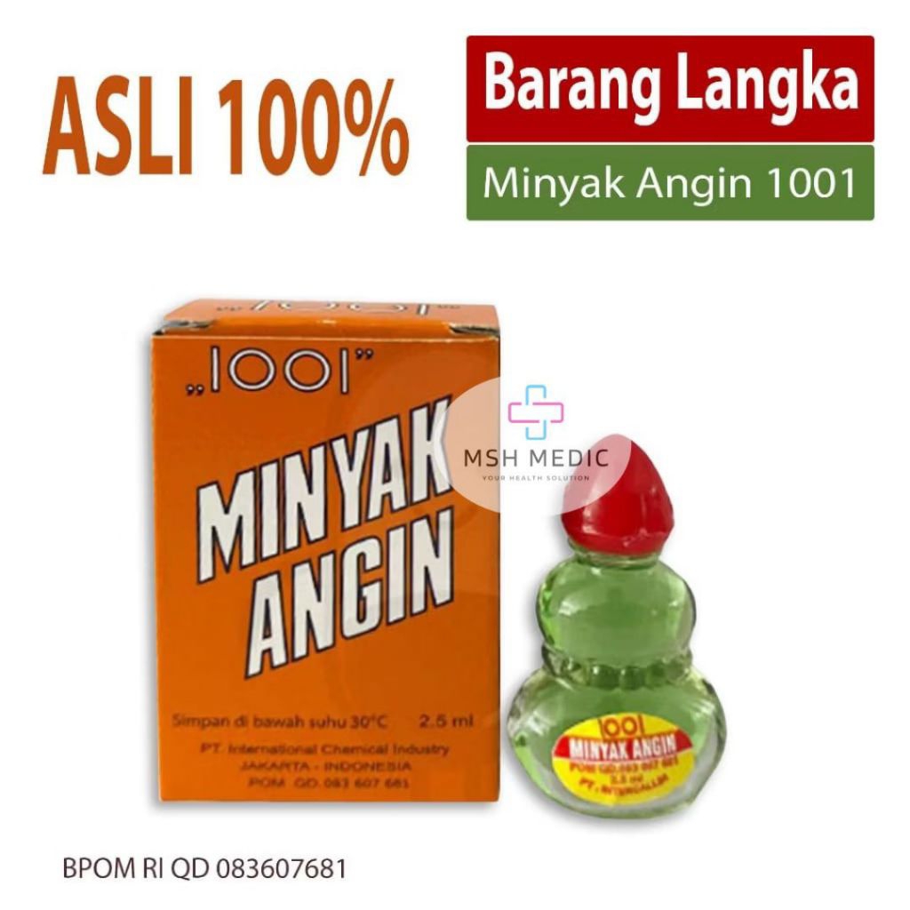 Minyak Angin 1001 PPO Original ( Harga 1 Pcs )