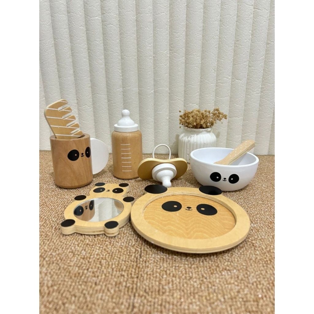 Anko Wooden Doll Accessory Set New Ori | Mainan Kayu Boneka | Mainan kayu Edukatif | Mainan kayu Ana