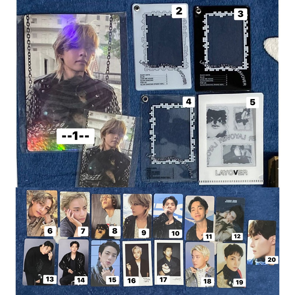[BACA DESK] READY OFFICIAL PC photocard polaroid BTS dicon, proof,  album layover, j-hope jack in th