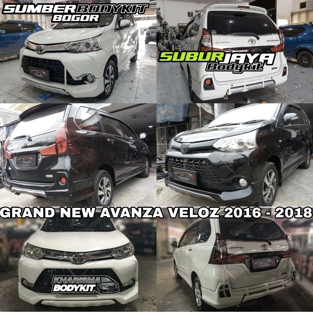 BODYKIT GRAND NEW AVANZA VELOZ TAHUN 2016 - 2018 BODYKIT TOYOTA GRAND NEW AVANZA VELOZ 2016-2018