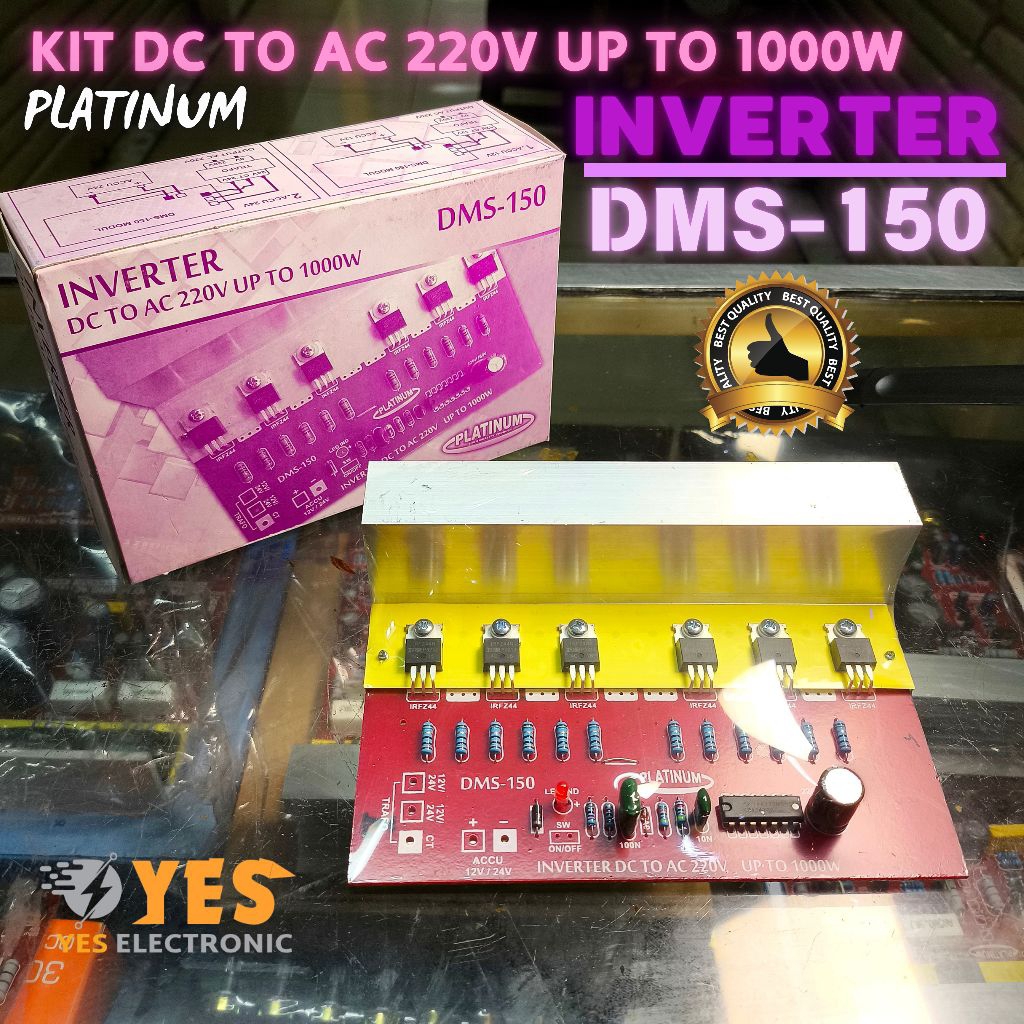 KIT INVERTER DC TO AC 220V UP TO 1000 WATT DMS 150 PLATINUM