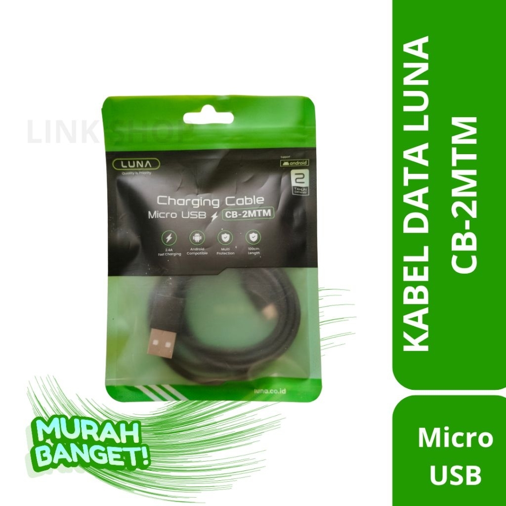 Kabel Data Micro USB LUNA Fast Charging Original LUNA