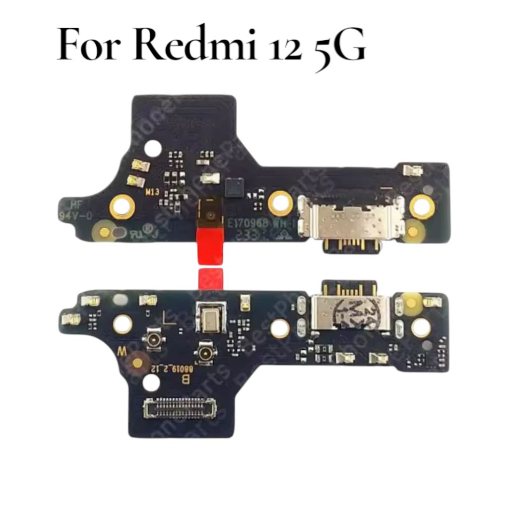 Board Konektor+IC Xiaomi Redmi 12 5G Papan Konektor  Charger