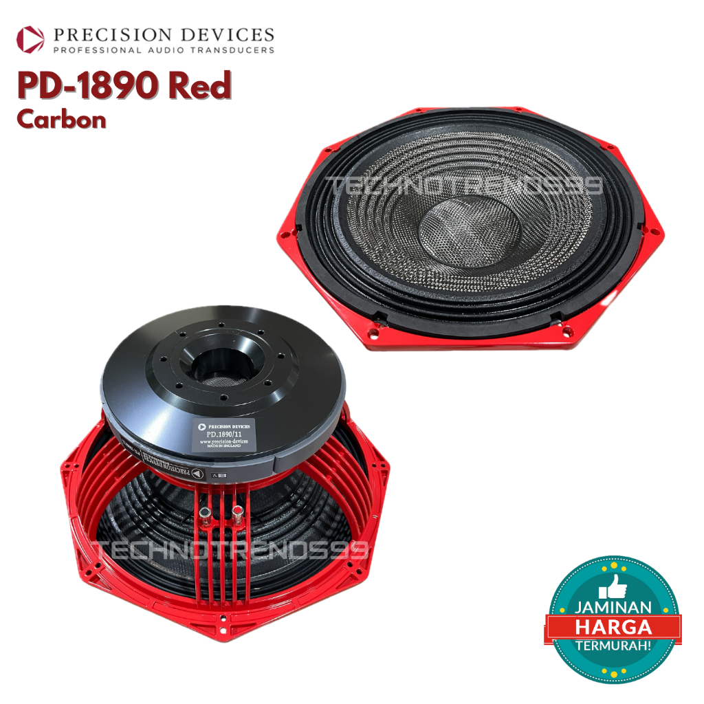 SPEAKER COMPONENT PD1890 DAUN CARBON COIL 5" SUBWOOFER 18 INCH