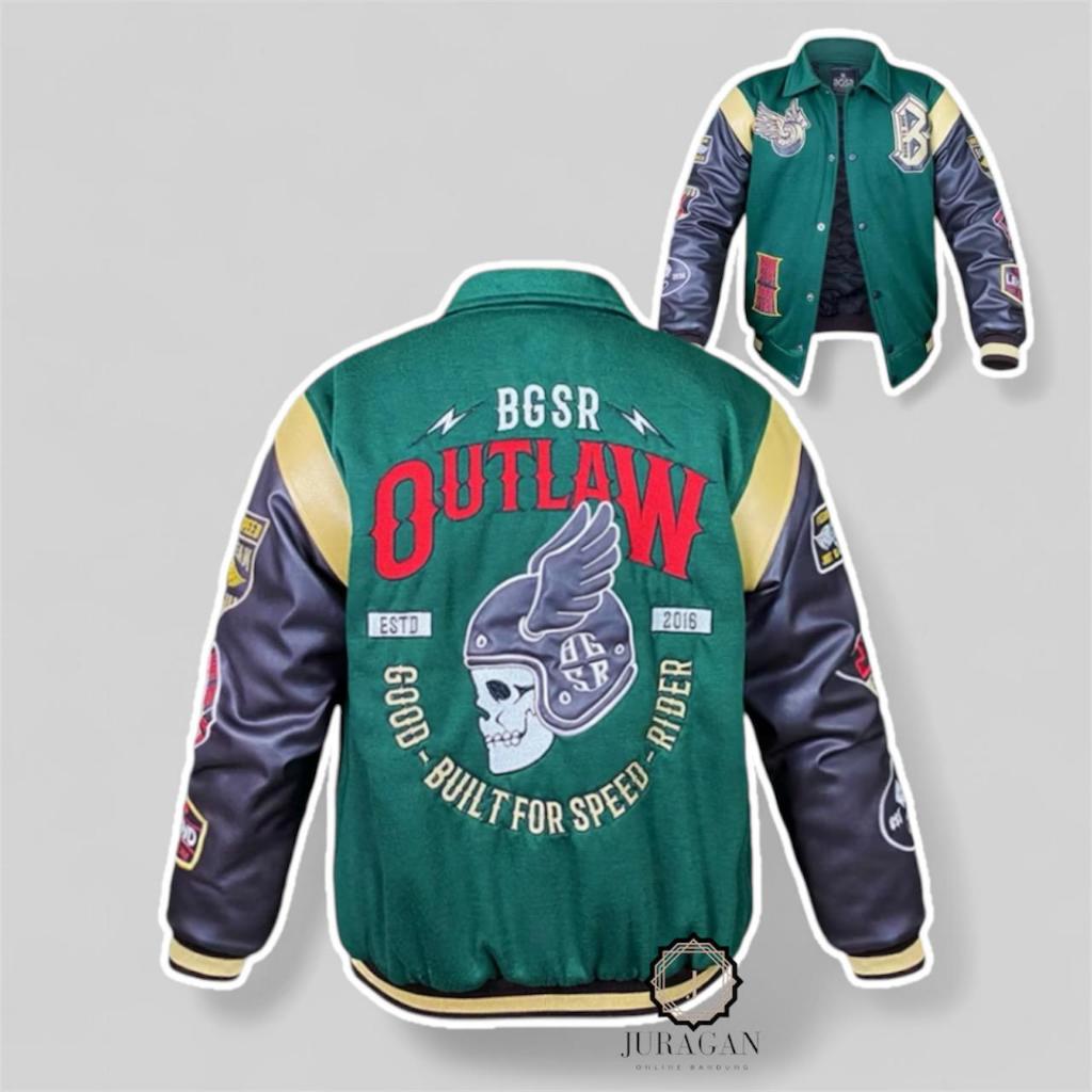 JAKET BASEBALL VARSITY FREDOM FULL BORDIR BRANDED BGSR MMXVI ~ jaket pria TERARU