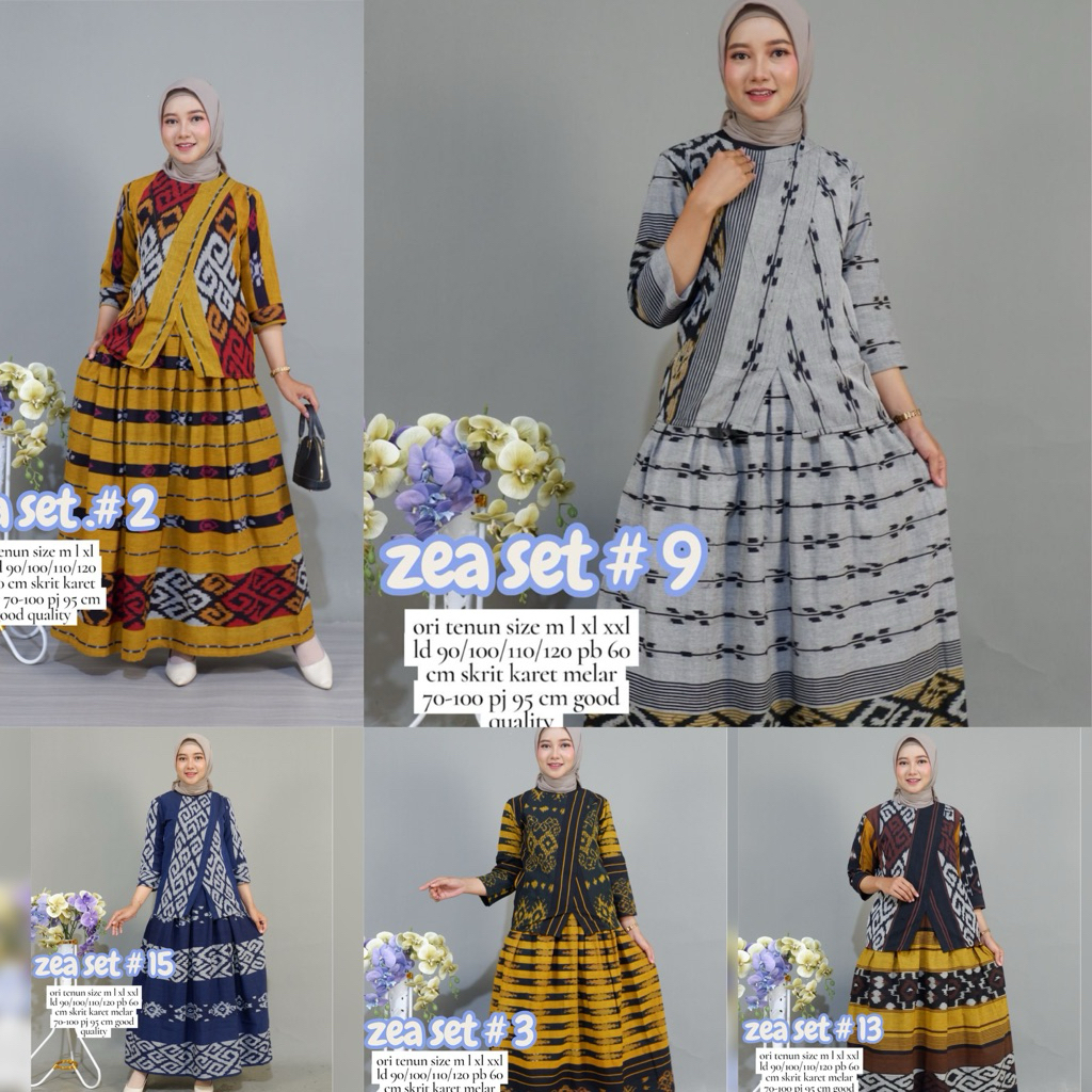 Setelan Tenun Troso Set Rok Tenun Cantik Tenun Nusantara Motif Lombok Toraja Jepara