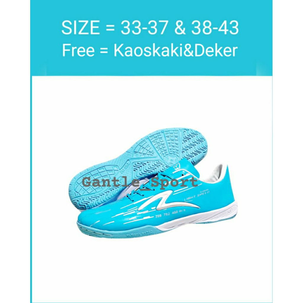 Sepatu Futsal Anak dan Dewasa Specs Lightspeed Reborn size 33-37 dan 38-43