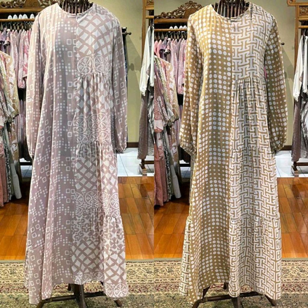 Inara Dress Ceruti Busui by Dian Pelangi ORIGINAL Busana Muslim Maxi Baju Gamis Abaya Kaftan Gaun Ou