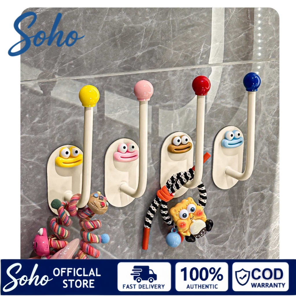 Hook Gantungan Kait Karakter Lucu Tempel Dinding Gantung Kait Tas Baju Aksesoris Kamar Tidur Multifu