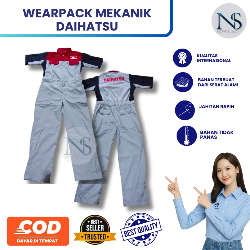Wearpack Daihatsu | Seragam Daihatsu | Wearpack Safety | Seragam Bengkel | Seragam Pria Daihatsu