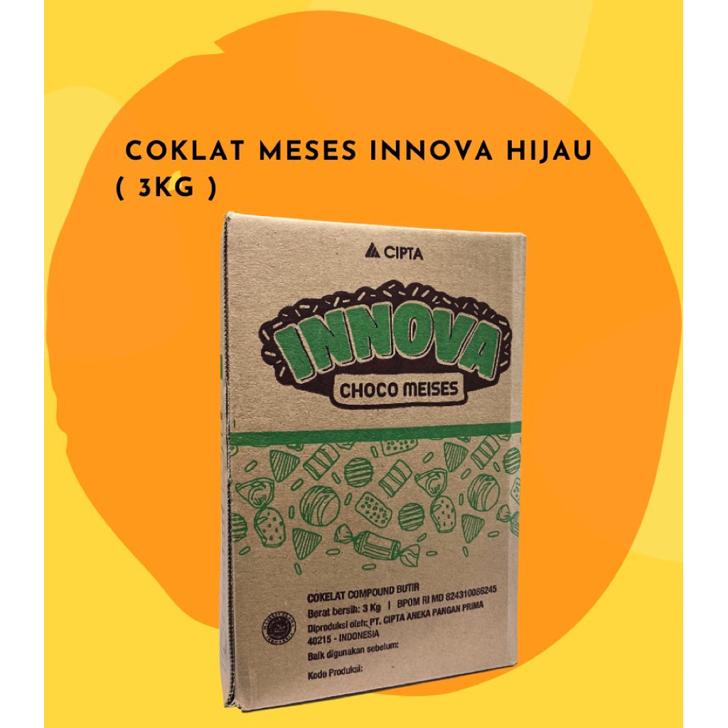 Coklat Meses Innova Hijau ( 3kg )
