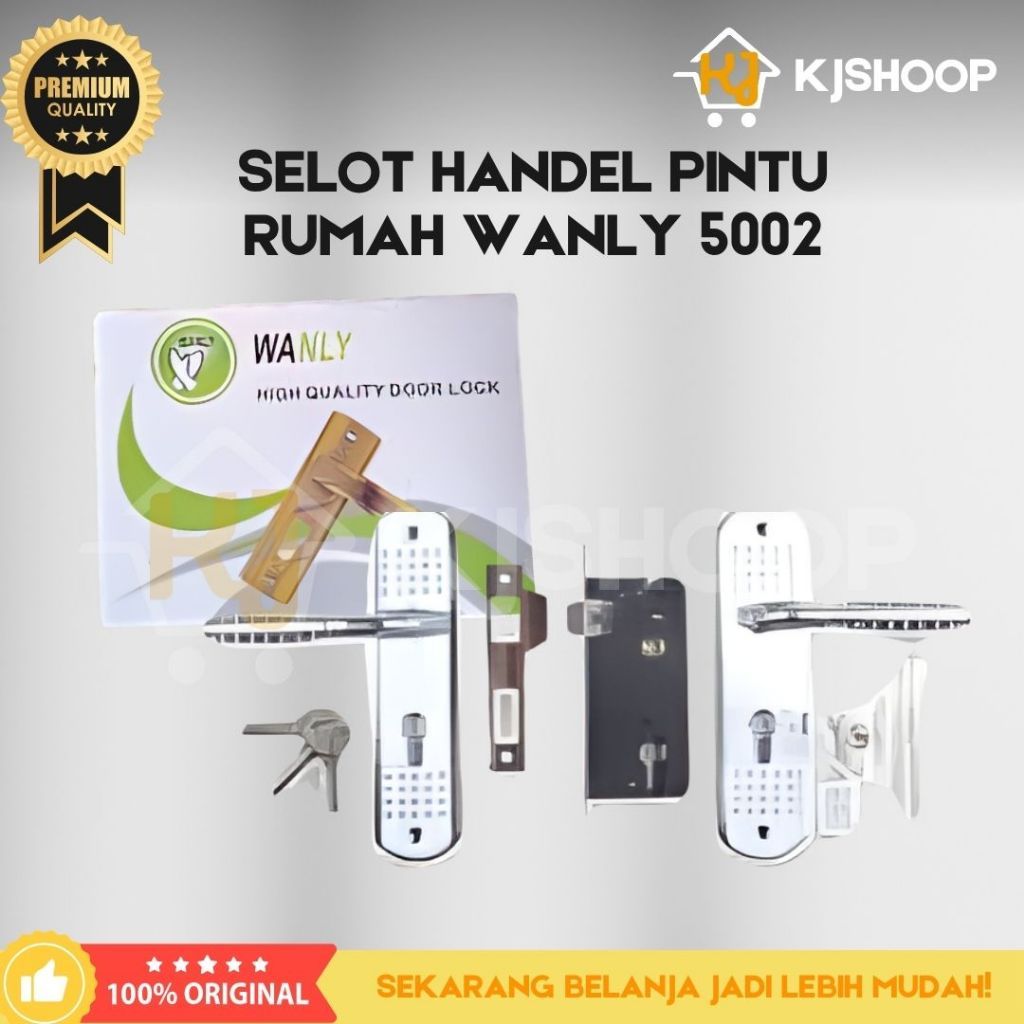 Handle Pintu Kunci Rumah Wanly 1 Set / Handle KUnci Pintu Rumah Kecil
