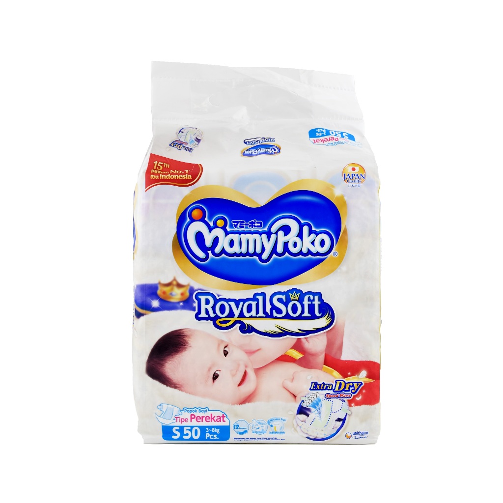 Satuan - Pampers Mamypoko royal soft ukuran S Perekat
