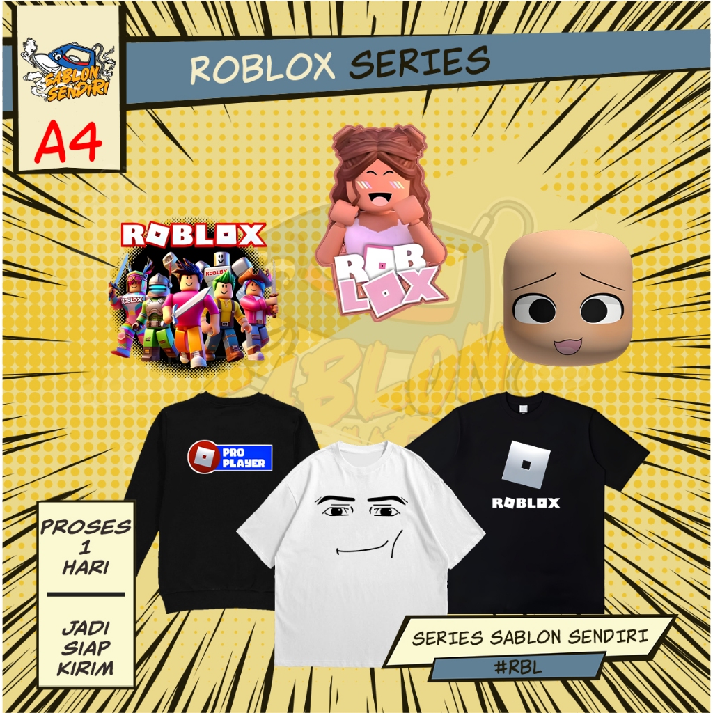 SABLON DTF - SABLON SETRIKA - ROBLOX SERIES - A4