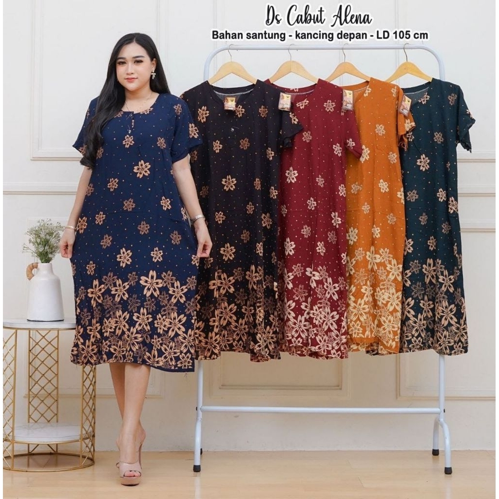 Daster Rayon Busui friendly kekinian LD 105 Alena | Daster Bumil | Daster Busui | Daster kancing dep