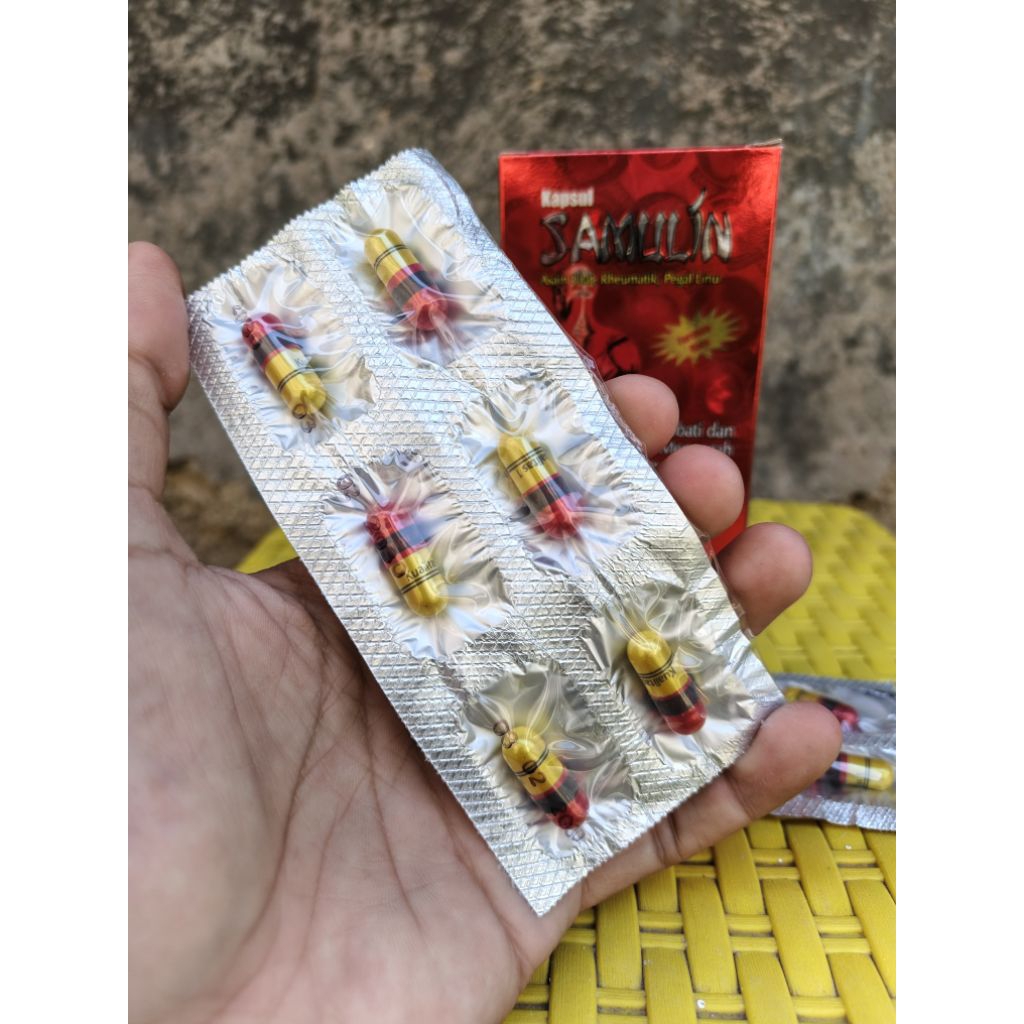 Obat Asam Urat, Reumatik, Penyegar Badan. Samulin Original 1 strip, bukan 1 box