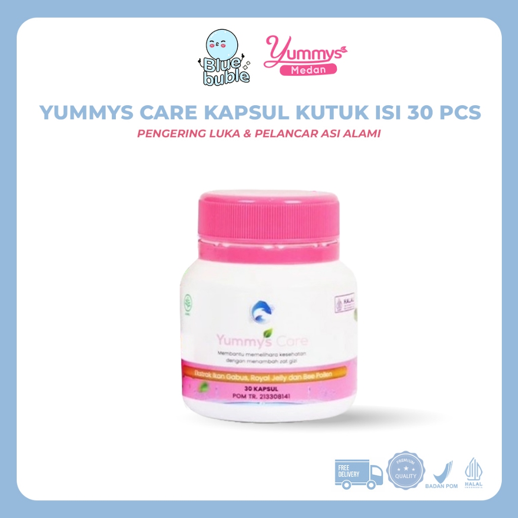 YummysCare Yummys Yummy Kapsul Kutuk Ikan Gabus Penyembuh Luka Sesar Lahiran | 30 KAPSUL