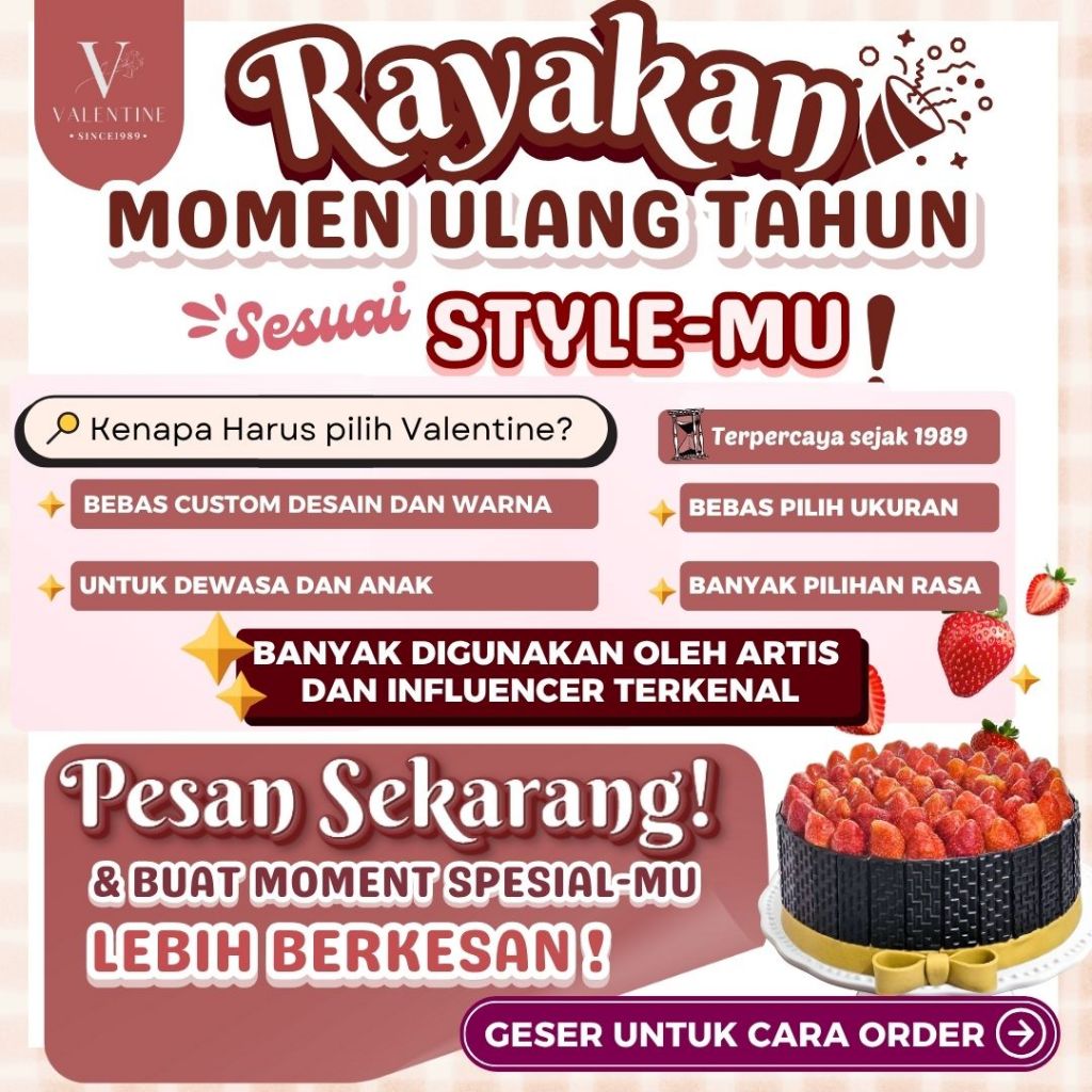 Kue Ulang Tahun Custom - Birthday Cake Untuk Anak Remaja Dewasa | Bisa Request Tema dan Karakter | K