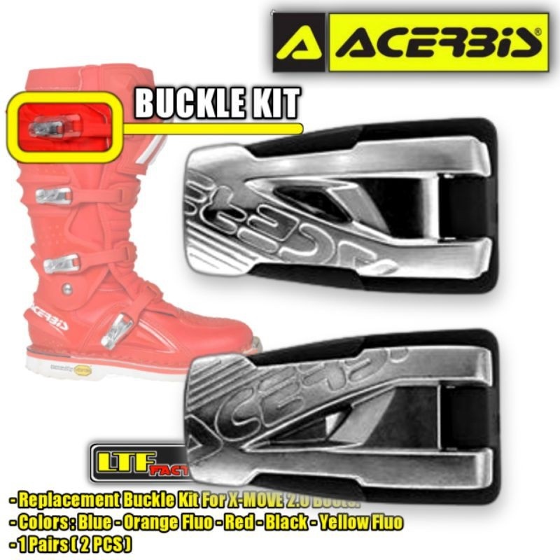 ACERBIS X-MOVE BOOTS BUCKLE STRAP LOCKER KIT - KEPALA PENGUNCI TALI SEPATU TRAIL - MOTOCROSS ORIGINA