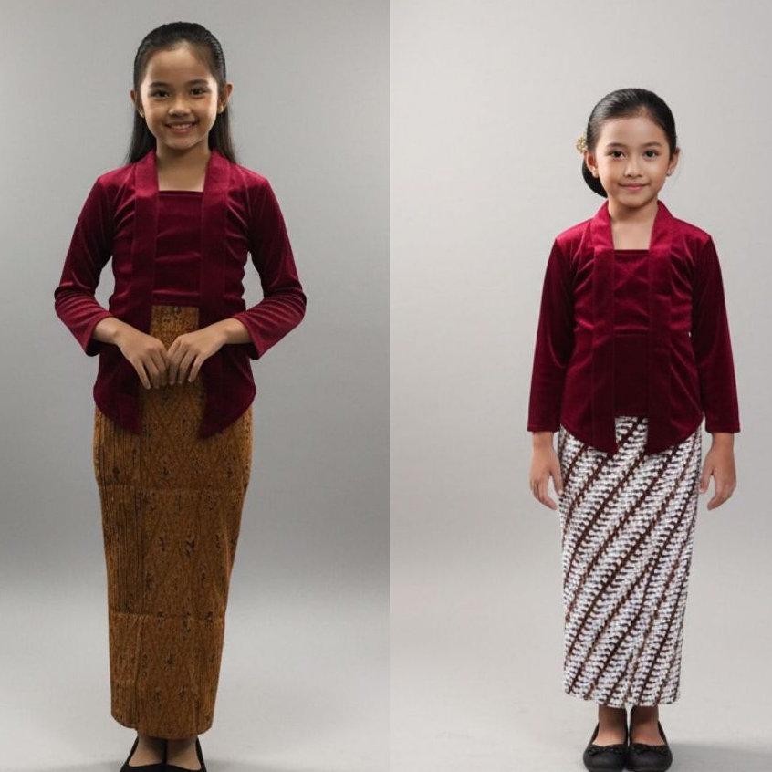 Rok Plisket Batik Anak TK-SMP