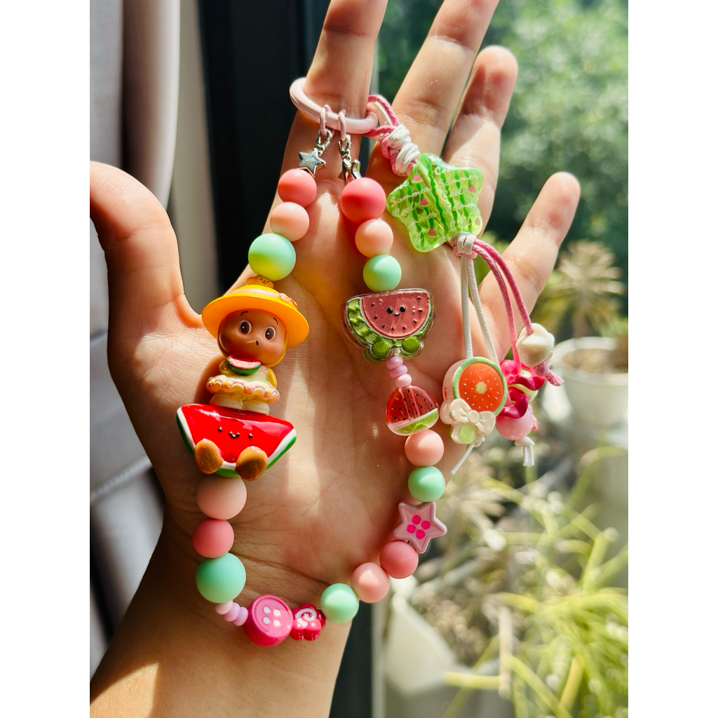 PHONE CHARM TWINKLE popbean JELLYCAT WATERMELON