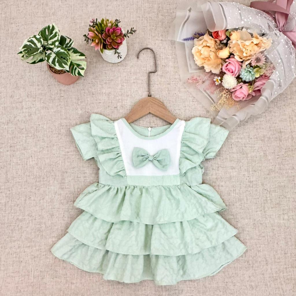 Dress Anak Perempuan 1 Tahun - Gaun Anak Perempuan Bayi - Baju Bayi Perempuan 6 12 Bulan
