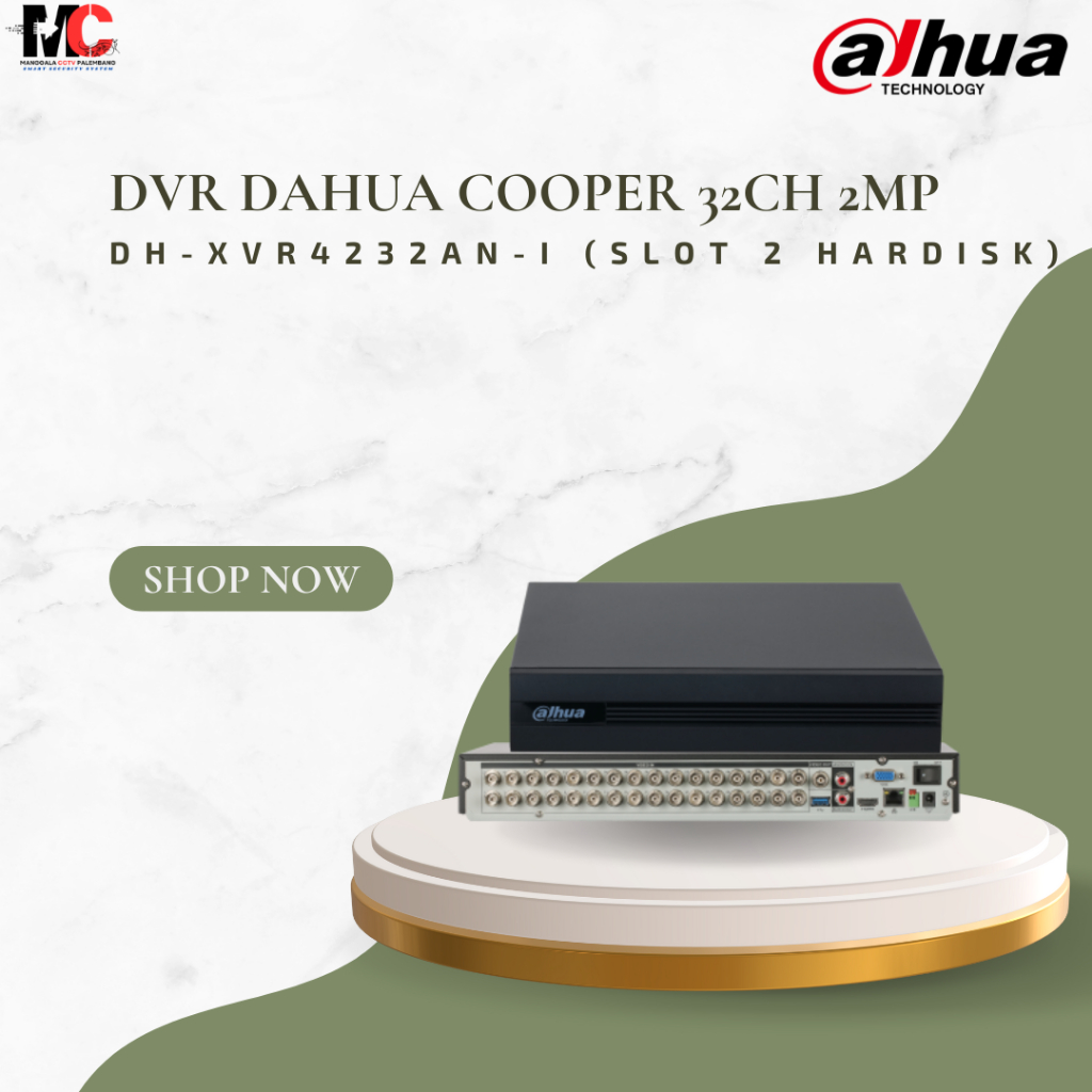 DVR DAHUA 32 CHANNEL XVR4232AN-I DVR DAHUA 32 CHANNEL WIZSENSE 2 MEGAPIXEL