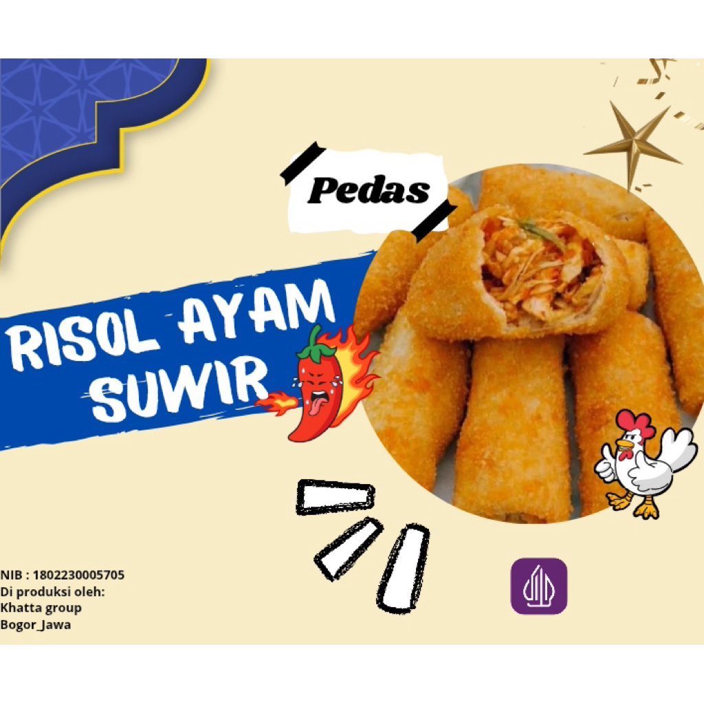 Risol Ayam Suwir Pedas Frozen Food
