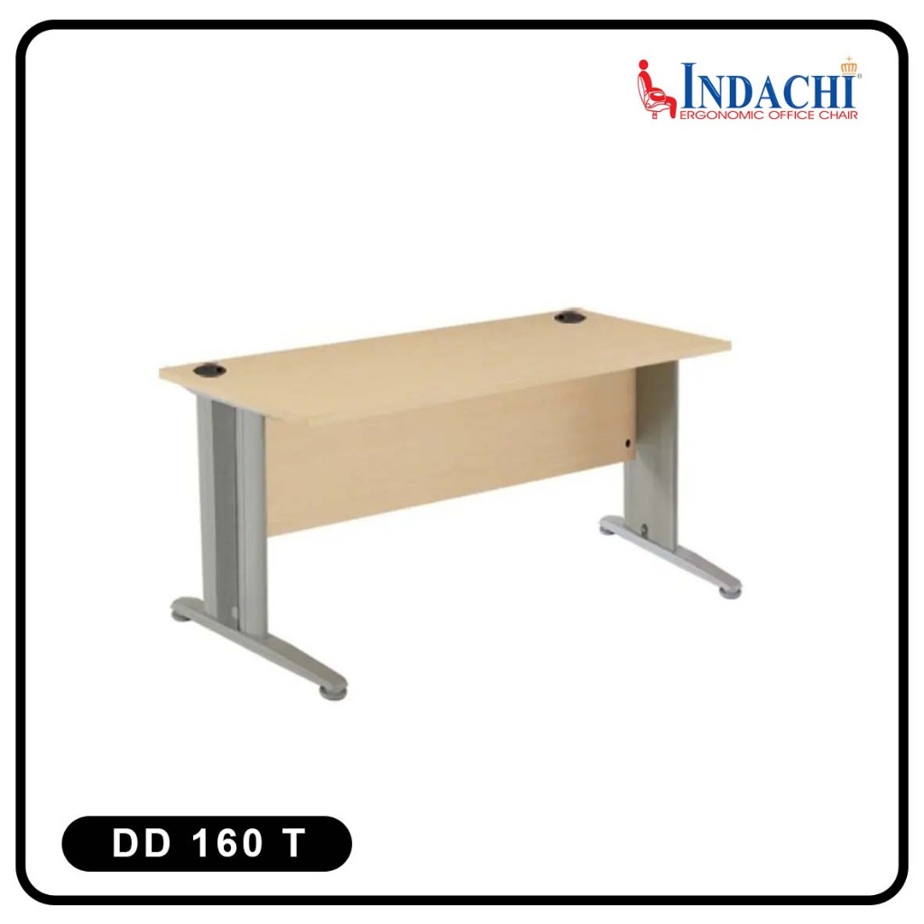Meja Kantor 1 Biro Tanpa Laci INDACHI DD 160 T