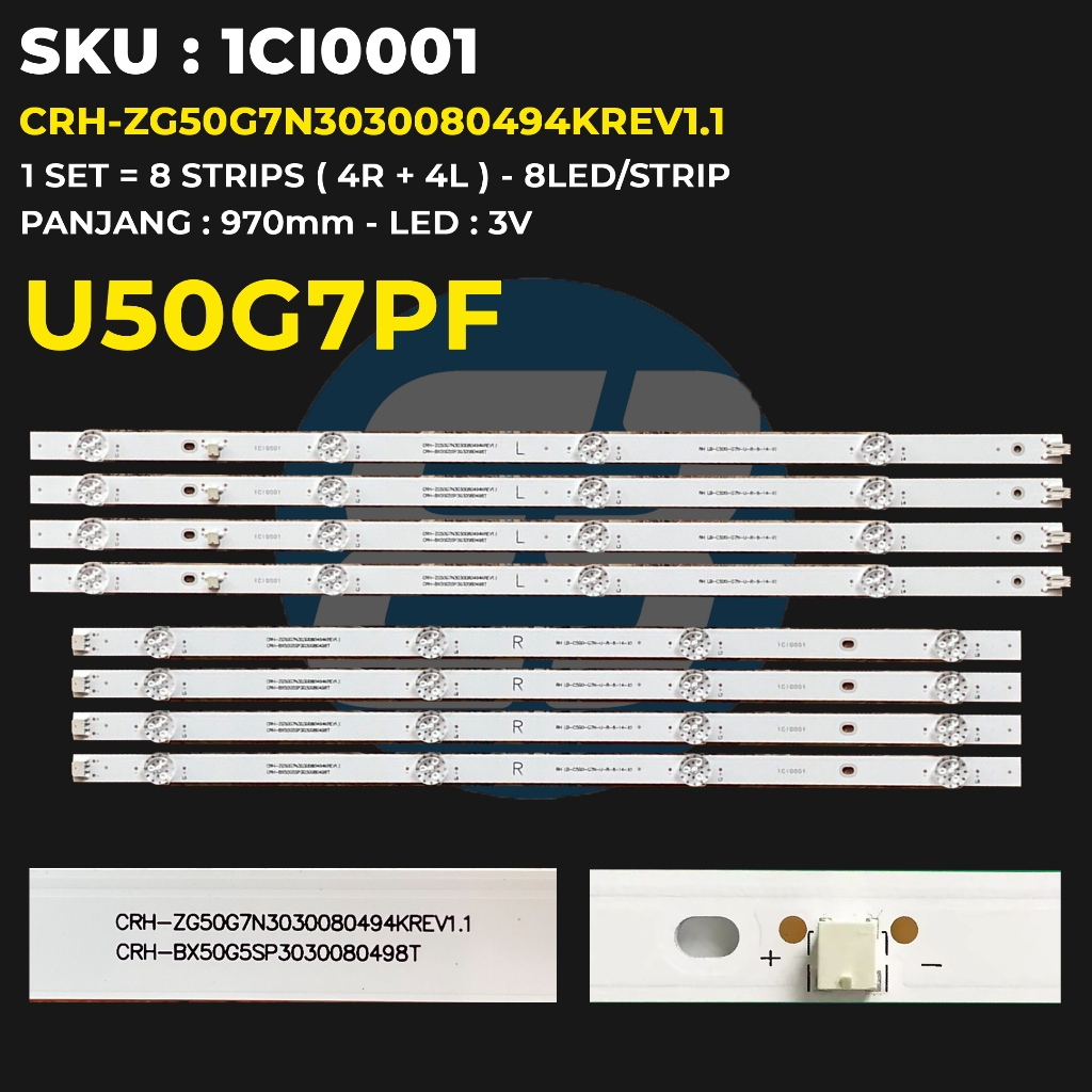 Backlight TV CHIQ 50 Inch U50G7PF CRH-ZG50G7N3030080494KREV1.1