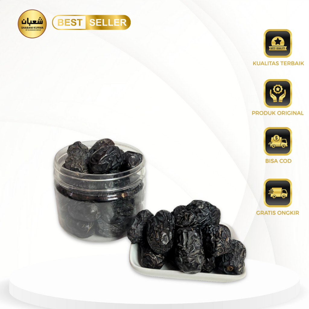 Kurma Ajwa 250 gram Asli 100% Original / Kurma Ajwa Madinah Original / Shabani kurma