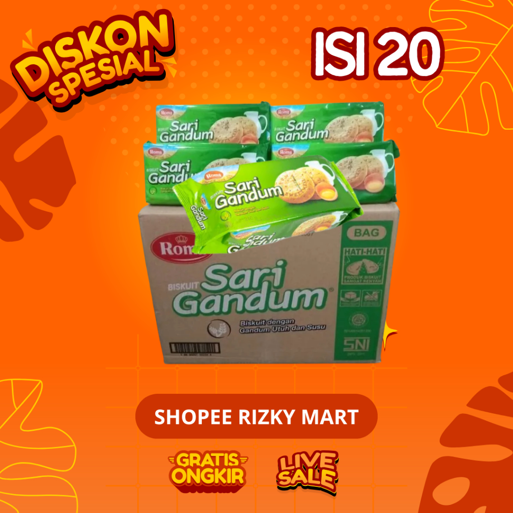 Sari Gandum 1 Dus Isi 20 Pack – 240g per Kemasan harga grosir