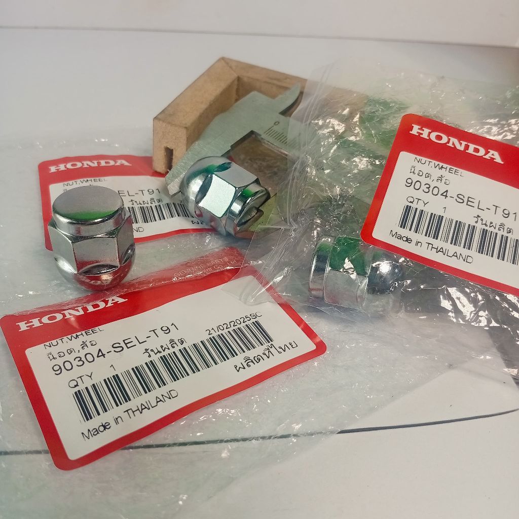 READY STOCK Mur Roda Nut Wheel Velg Kunci 19 ORI Honda 90304-SEL-T91 Honda Jazz Gd3 Ge8 Gk5 Brio