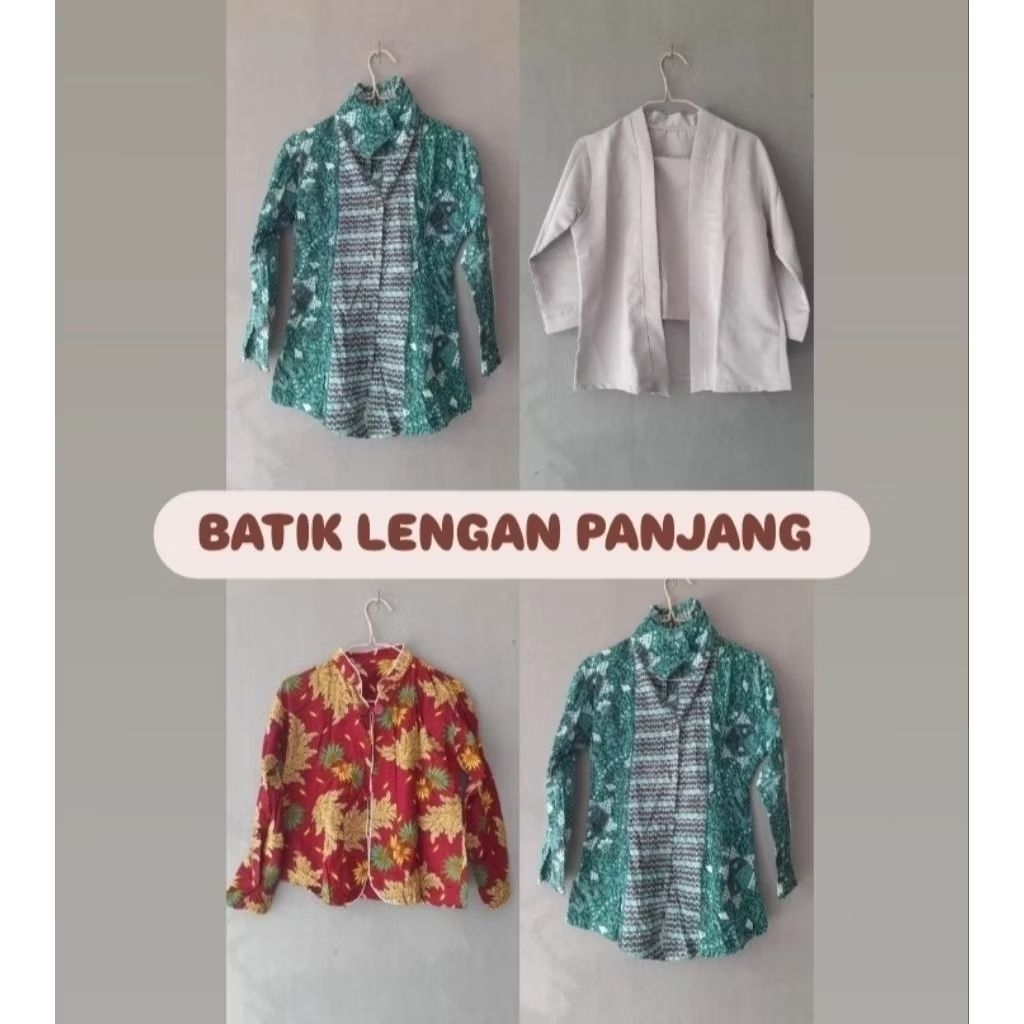 preloved BATIK/KEBAYA KUTUBARU WANITA lengan panjang murah