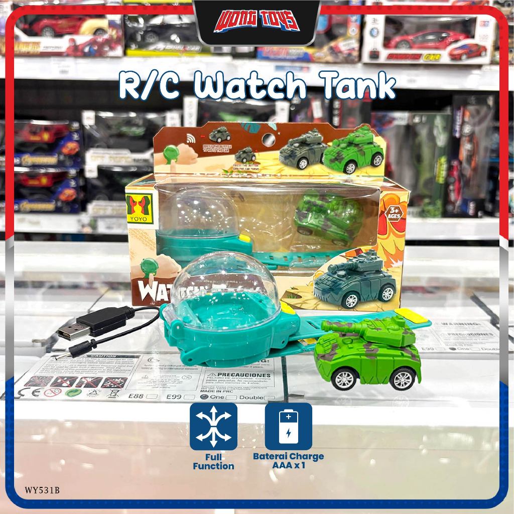 R/C Watch Tank (WY531B) - Mainan Mobilan Remote Control Tank Mini