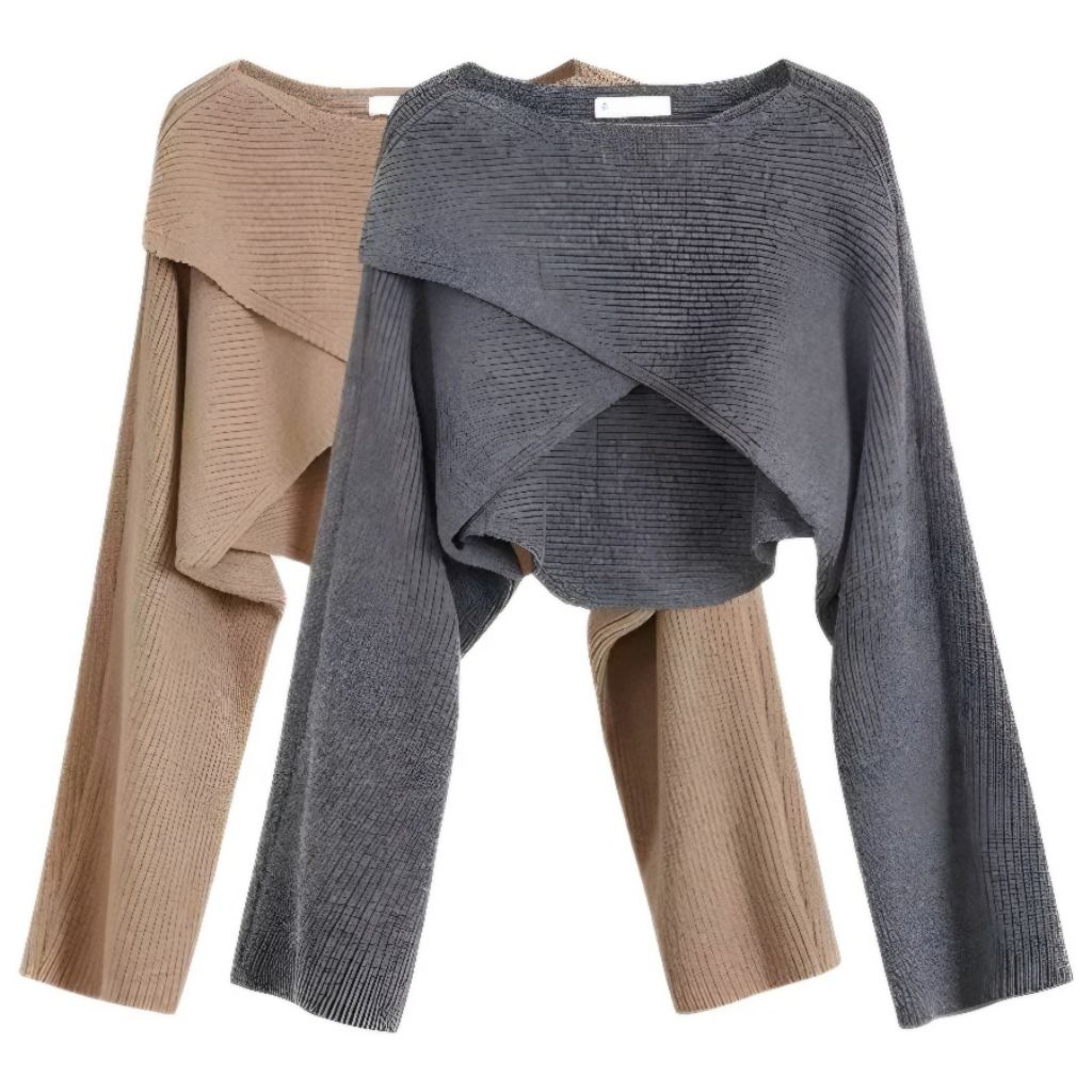 Baju Rajut Premium Wanita Atasan Shea Knit Rajut Crop Wanita Kekinian Baju Rajut Crop Wanita Korean