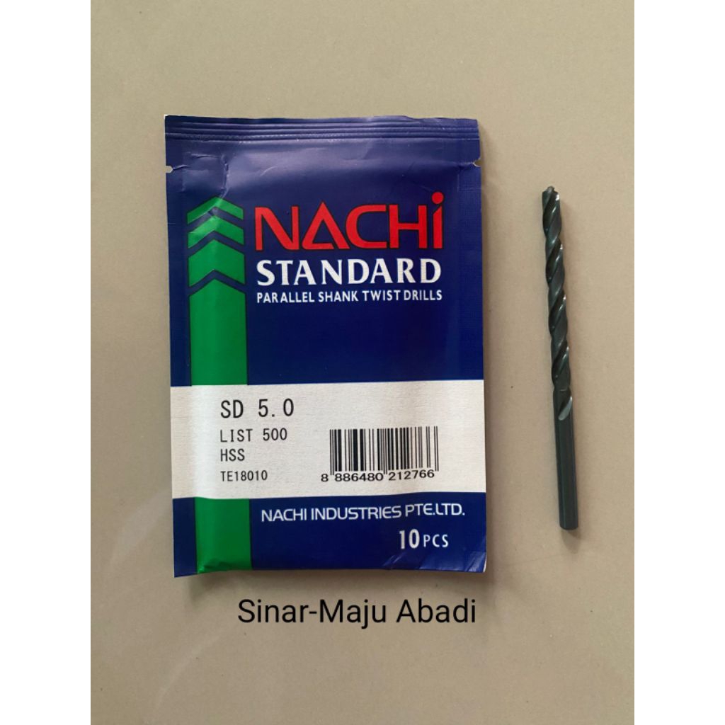 Nachi 5mm Mata Bor Besi HSS - Nachi Mata Bor Besi HSS 5 MM